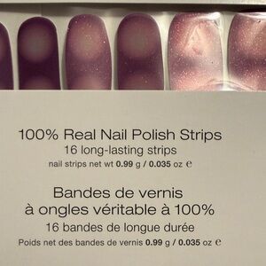 Purple Nail Polish Strips